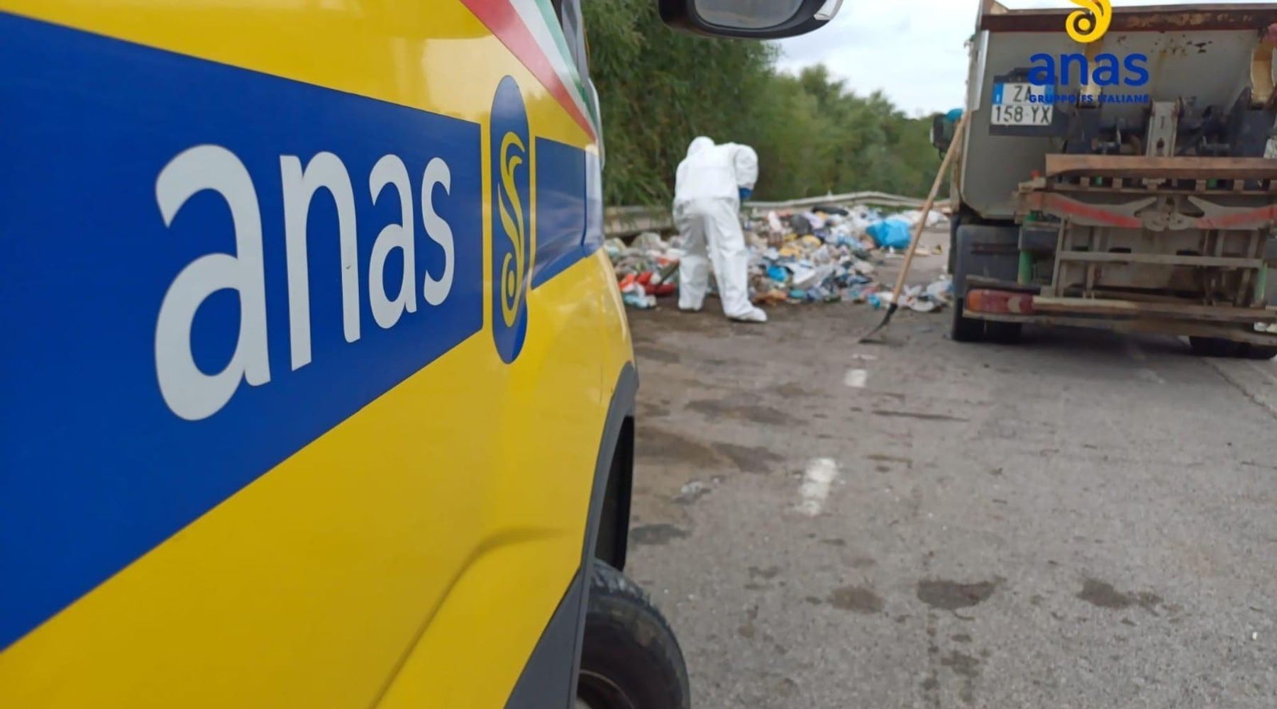 Anas e comune di Alcamo ripuliscono la bretella di Castellammare del Golfo
