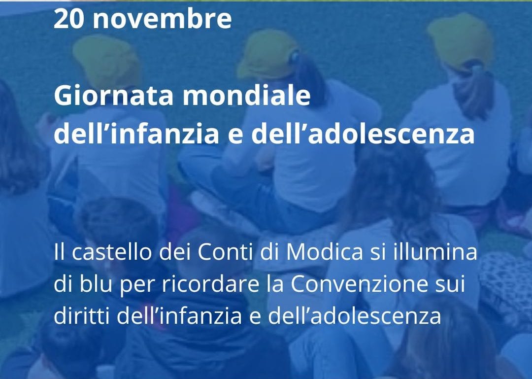 Il Castello di Alcamo diventa blu: l’iniziativa Unicef per la Convenzione ONU