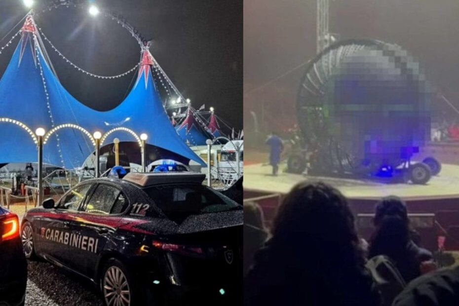 Lutto nel circo: incidente mortale nella sfera, il rischioso show era passato per Alcamo