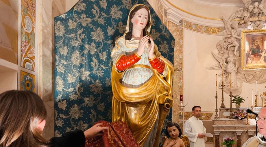 Vita, completato il restauro della statua settecentesca di Maria SS Immacolata
