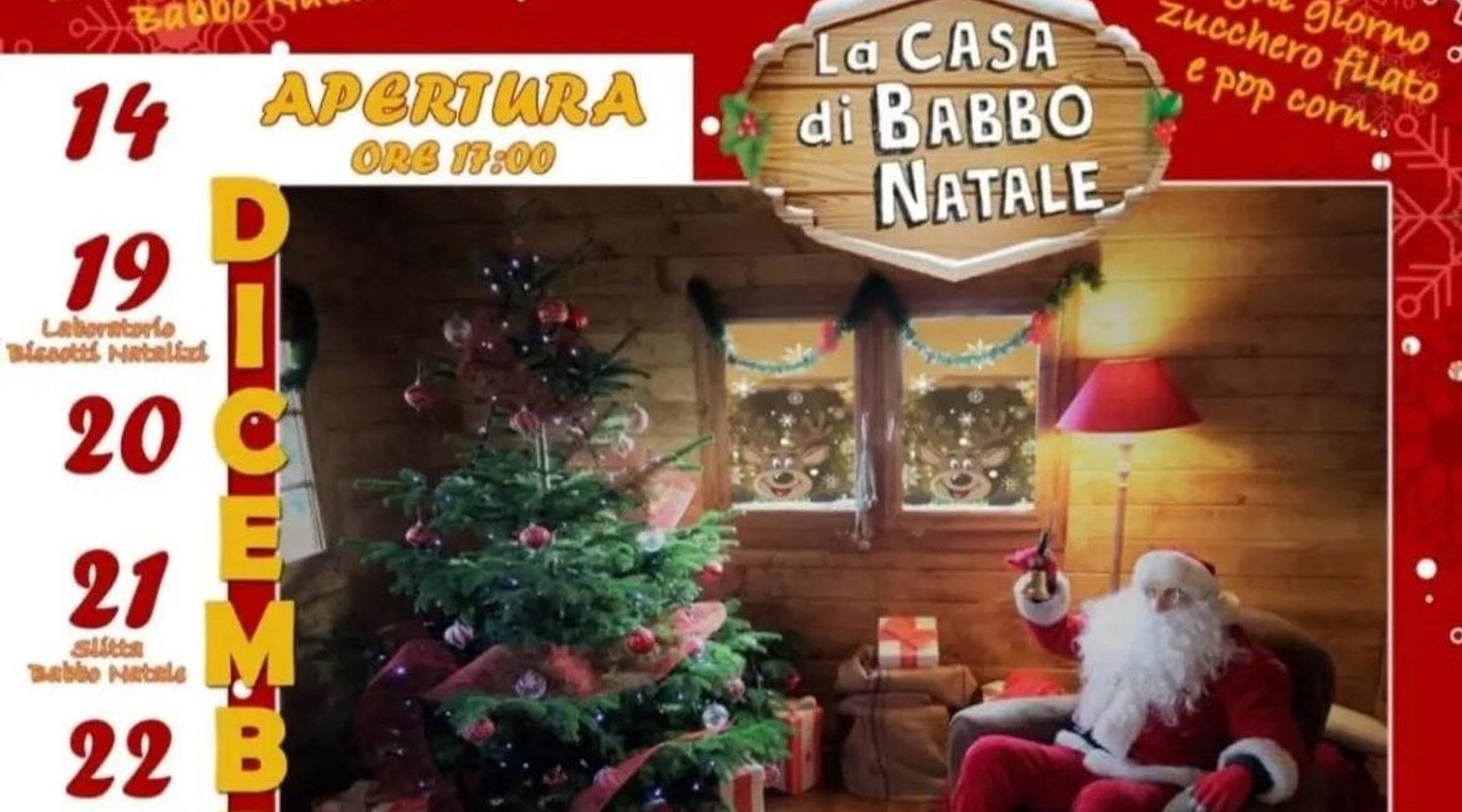 Castellammare, a Villa Olivia arriva la Casa di Babbo Natale, attività dal 14 al 23 dicembre