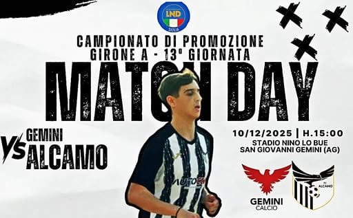 Calcio. Oggi l’Alcamo sfida il Gemini per il secondo posto
