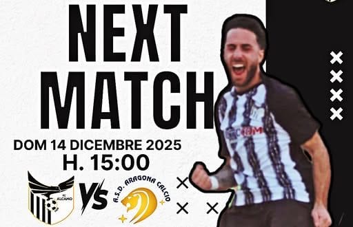 Calcio. Domenica al Catella arriva l’Aragona. Uno scontro diretto per la testa