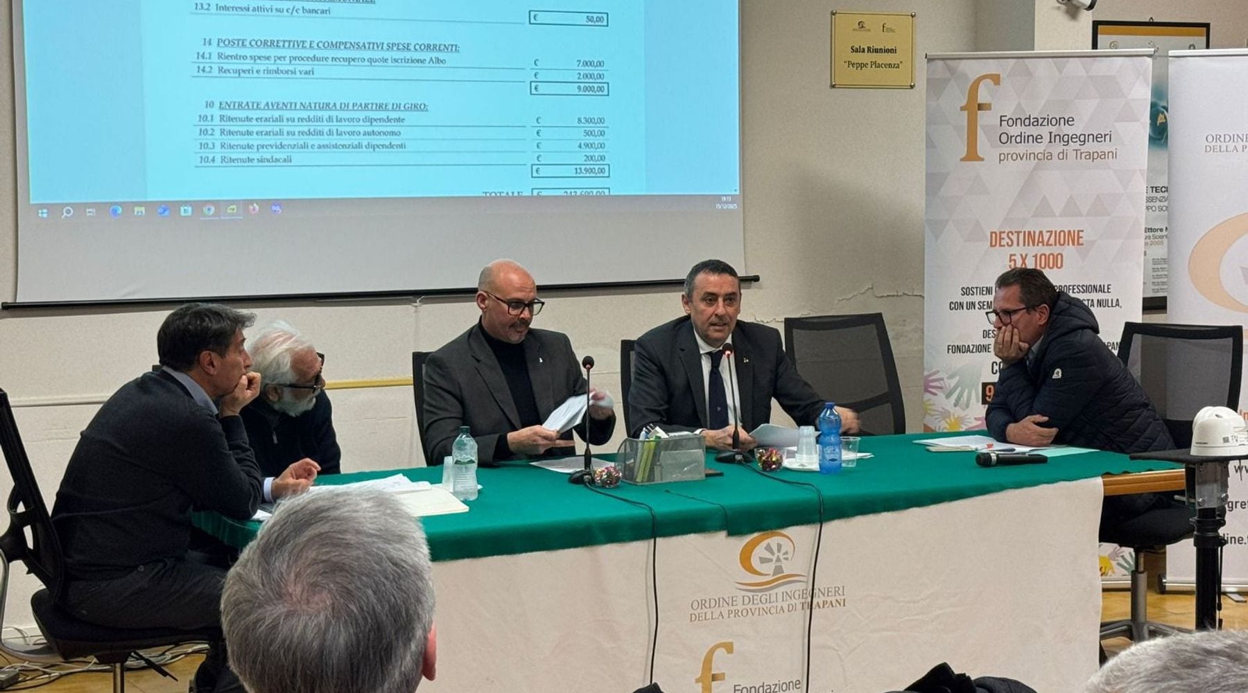 Ordine degli Ingegneri di Trapani, via libera al Bilancio Preventivo 2026