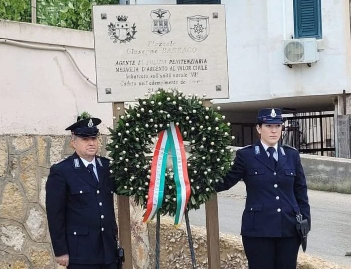 Favignana ricorda Giuseppe Barraco, agente morto in servizio nel 1991