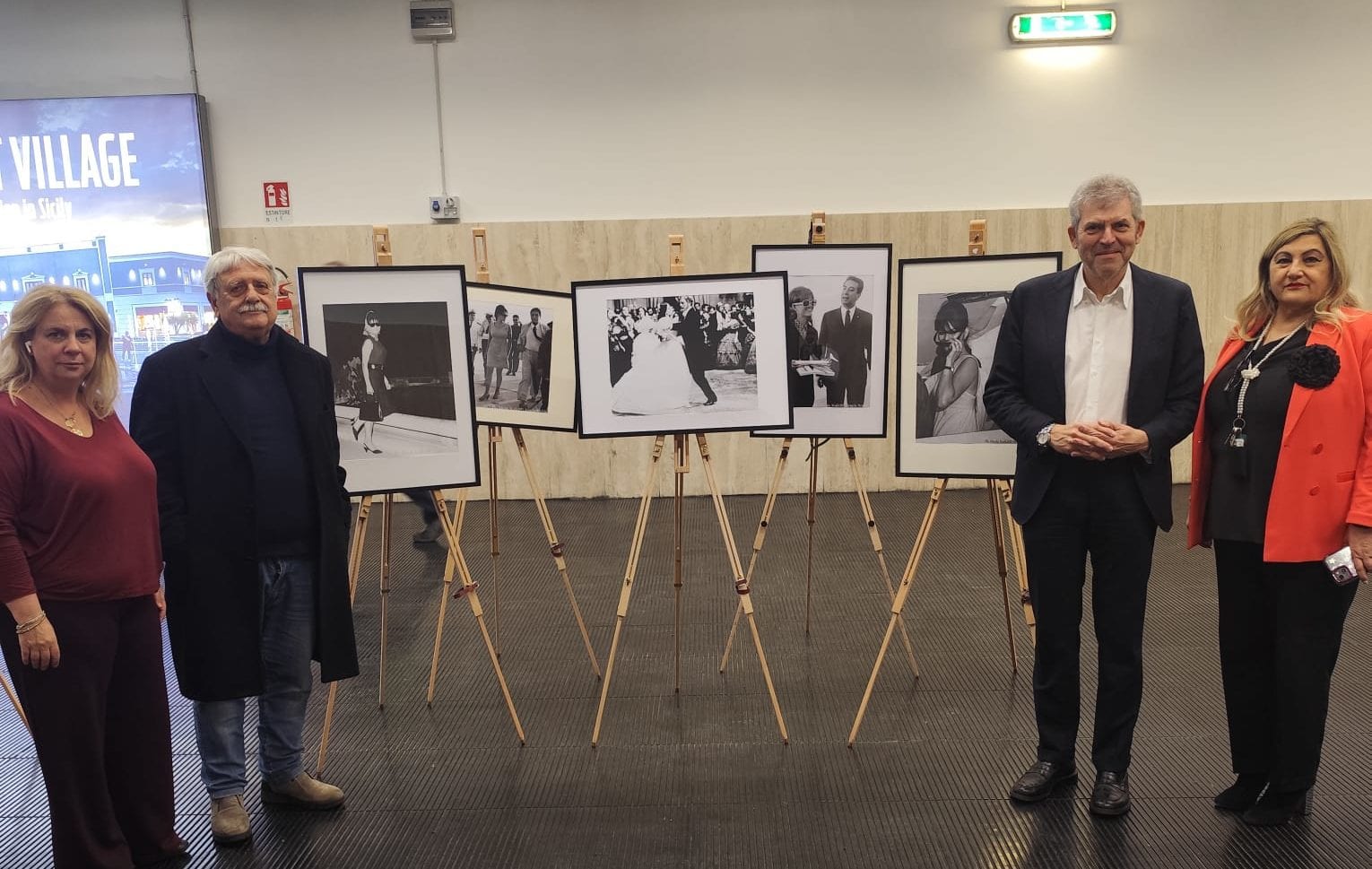 Aeroporto di Palermo: inaugurata la mostra di Nicola Scafidi dedicata a Claudia Cardinale