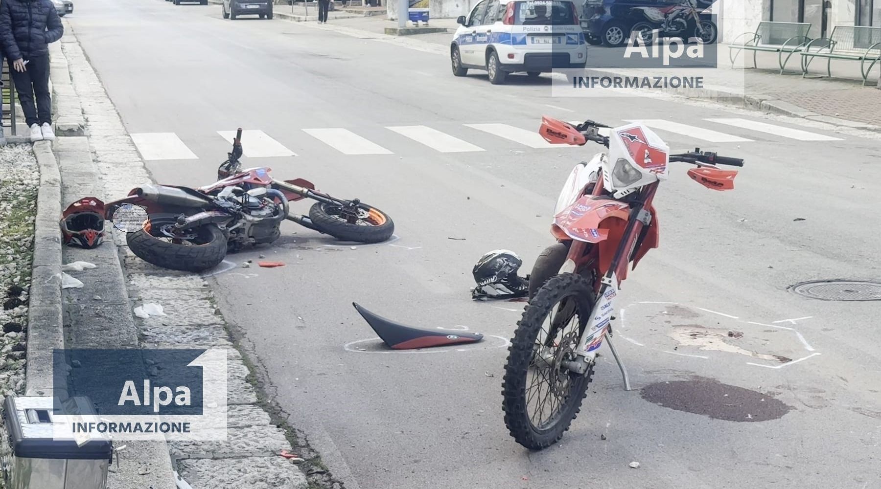 Scontro tra moto in viale Europa ad Alcamo: un giovane trasferito in elisoccorso a Palermo