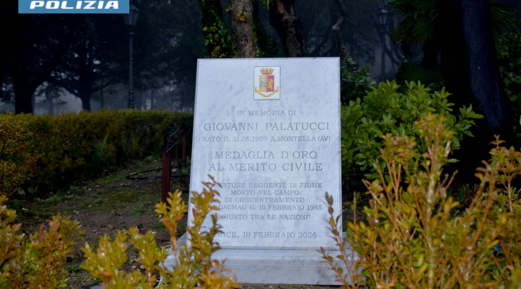Erice ricorda Giovanni Palatucci, lapide al Balio nell’81° anniversario della morte
