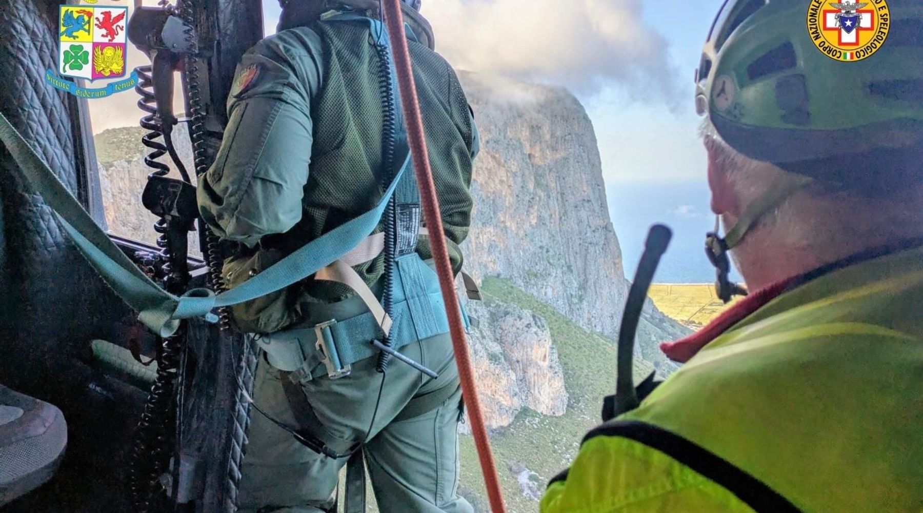 San Vito lo Capo, alpinista polacco ferito, soccorso ad alta quota tra vento e roccia (VIDEO)