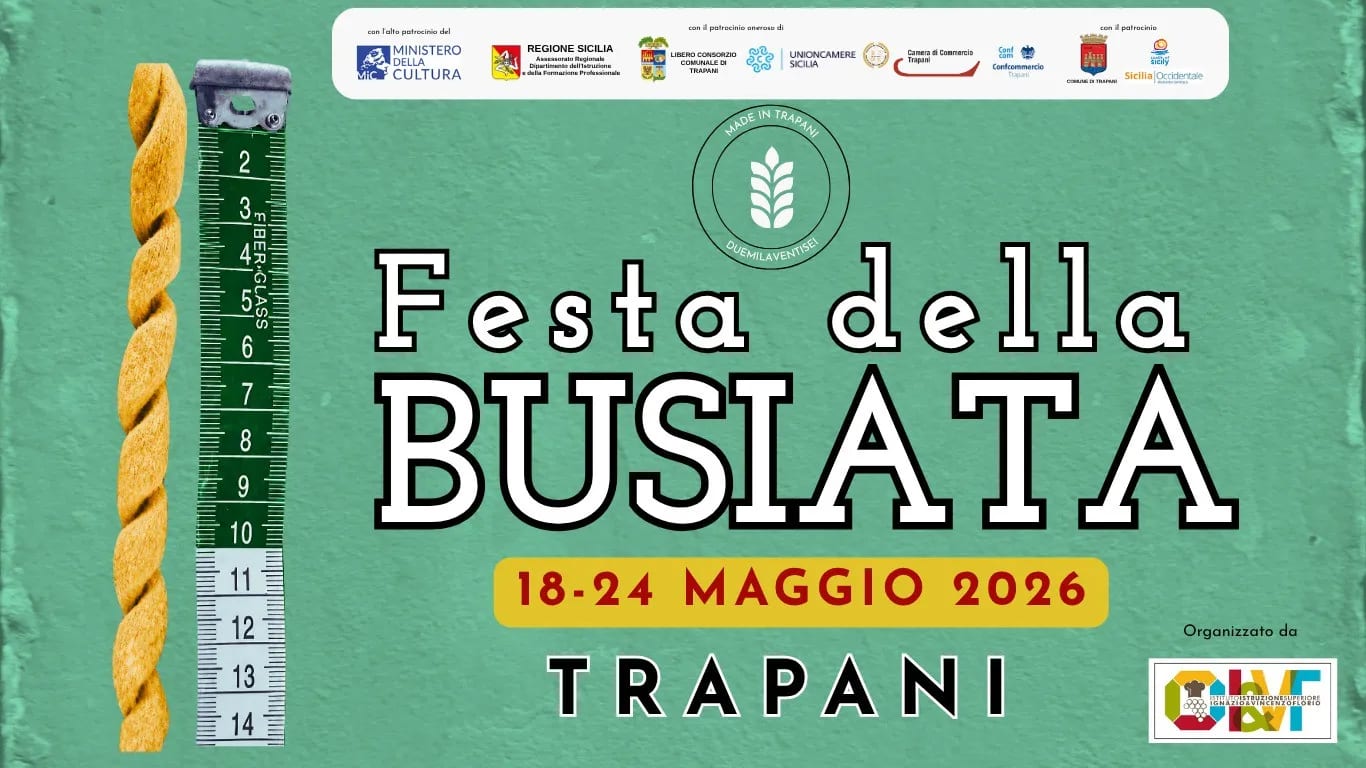 Trapani. Da oggi al 24 maggio la prima edizione della “Festa della Busiata”