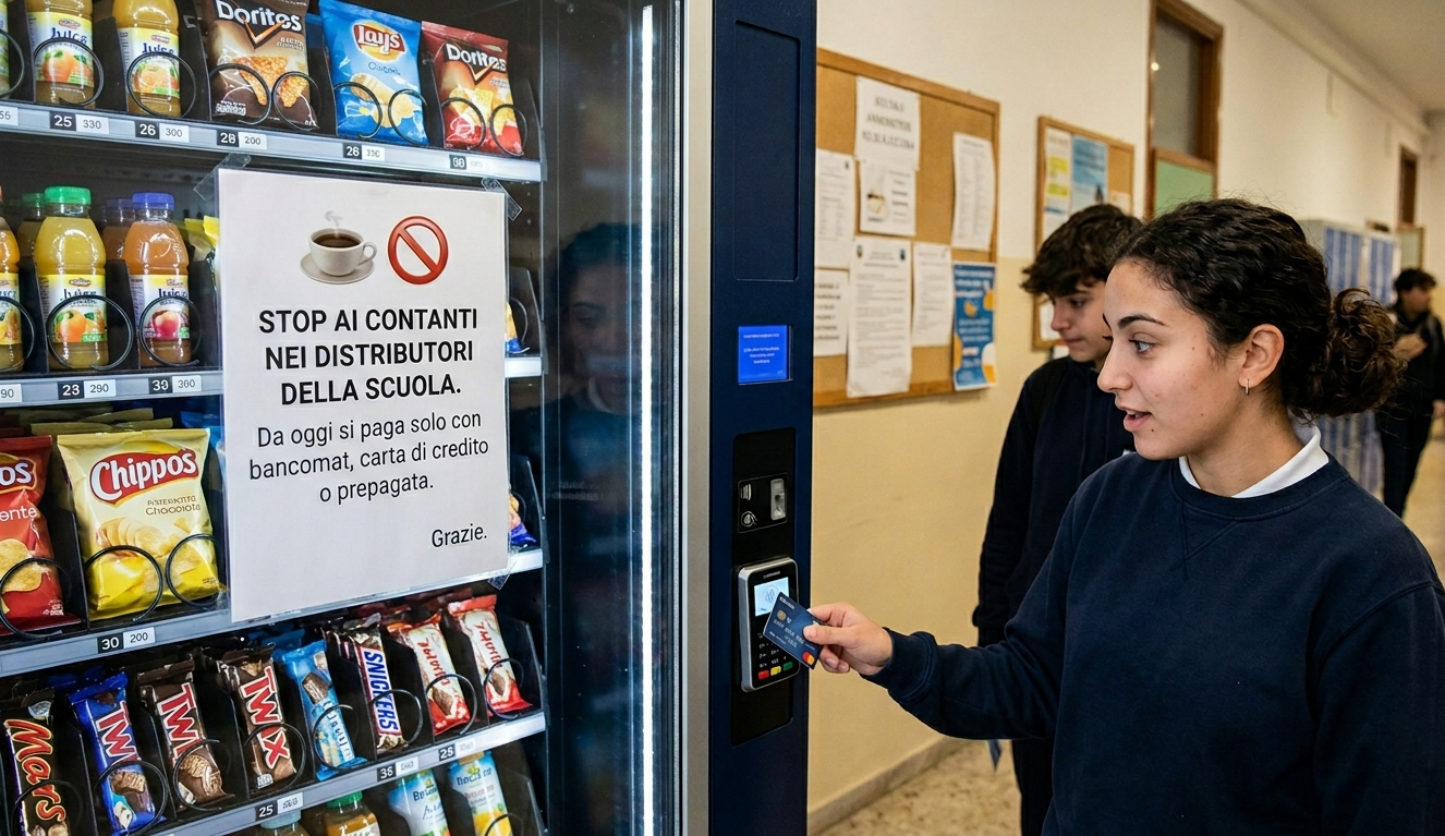Furti nei distributori: le scuole di Alcamo passano al pagamento elettronico