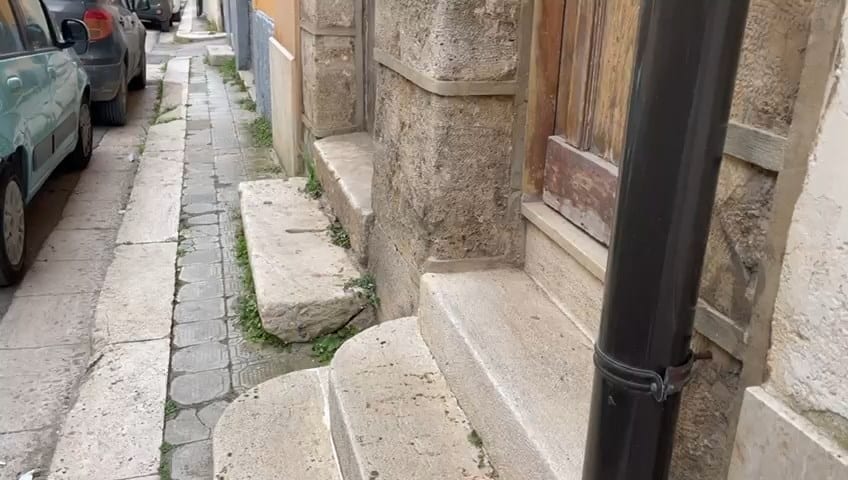 Erbacce invadono marciapiedi della via Navarra ad Alcamo