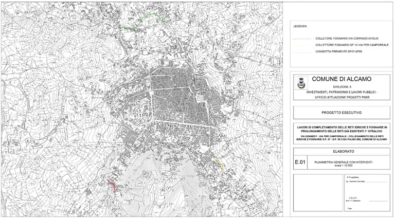 Alcamo, oltre 1 milione per acqua e fognature: approvato il progetto esecutivo