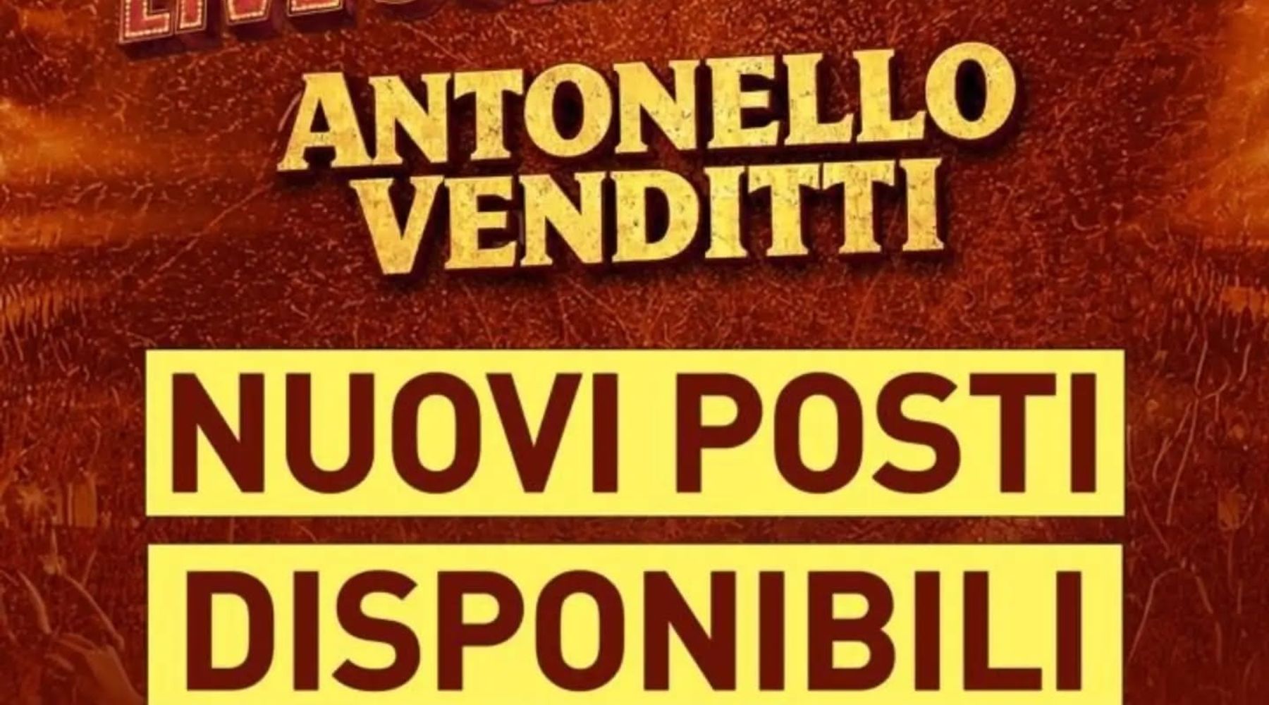 Venditti a Castellammare: sbloccati nuovi biglietti per il concerto al porto