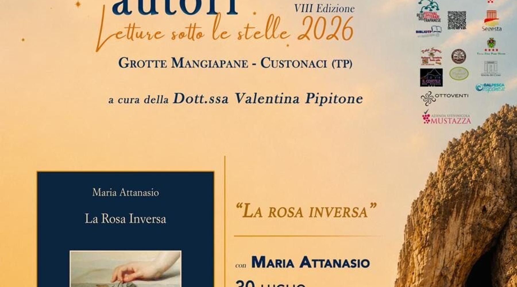 Maria Attanasio ospite a Custonaci con “La rosa inversa”