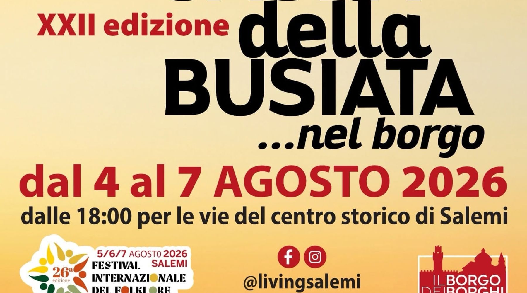 Salemi, torna la Sagra della Busiata: quattro giorni tra gusto, musica e tradizioni