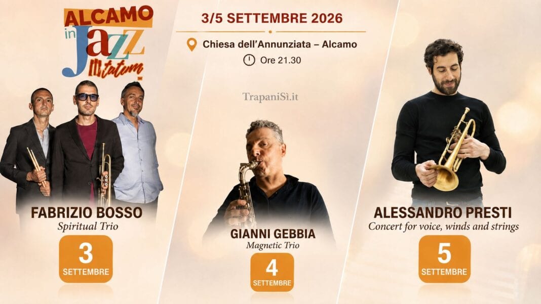 “Alcamo in Jazz”. Tre sere all’Annunziata con Bosso, Gebbia e Presti