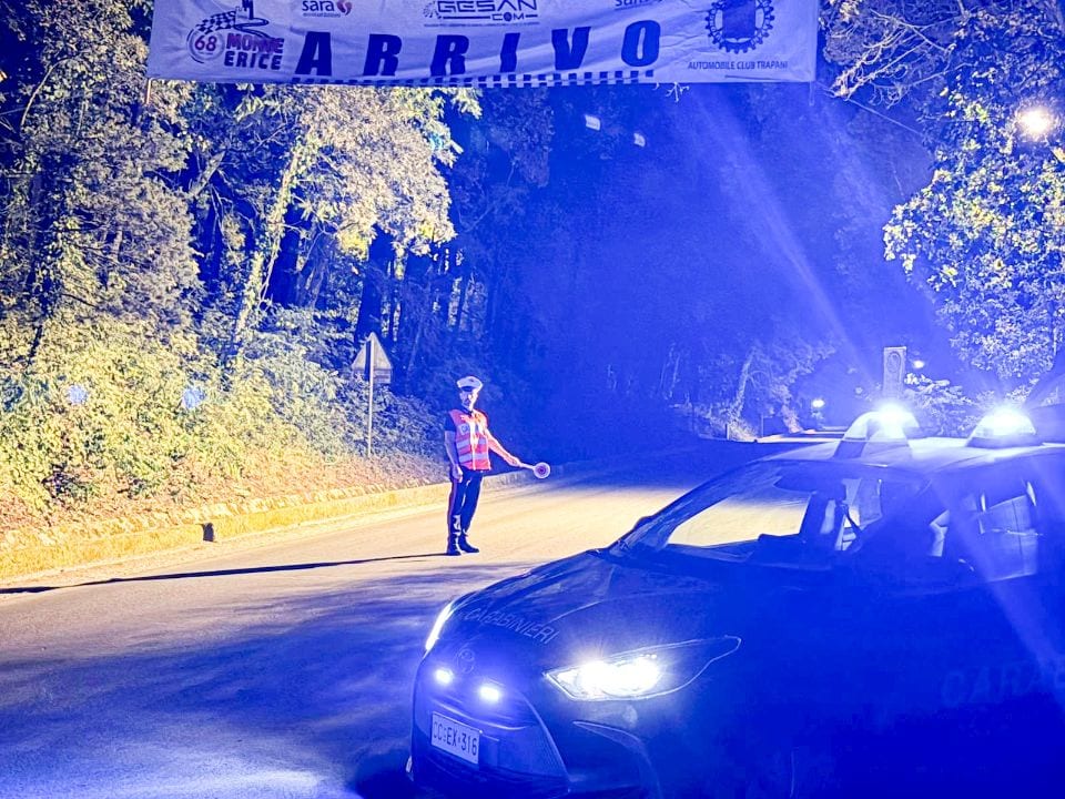 Erice, prova il circuito della Monterice, tre patenti ritirate