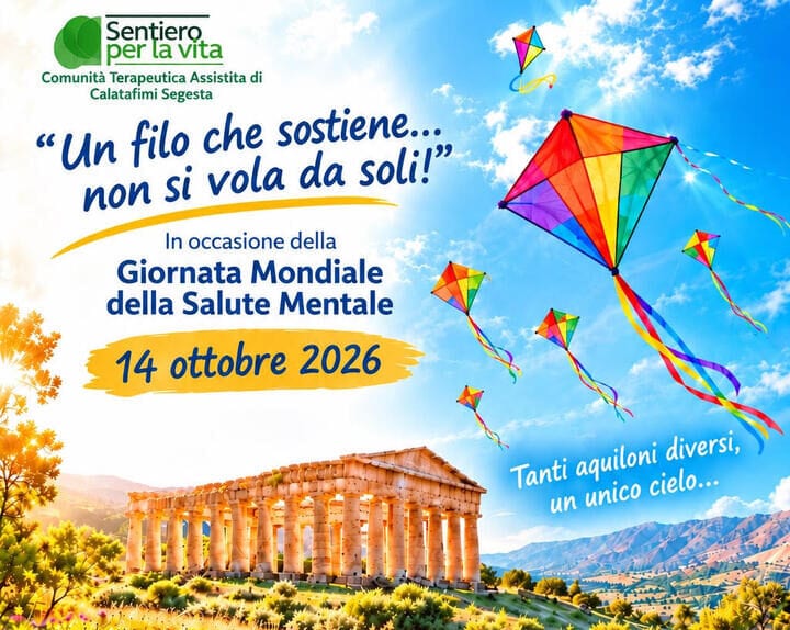 Calatafimi Segesta. Il 14 ottobre l'iniziativa "Un filo che sostiene... Non si vola da soli"