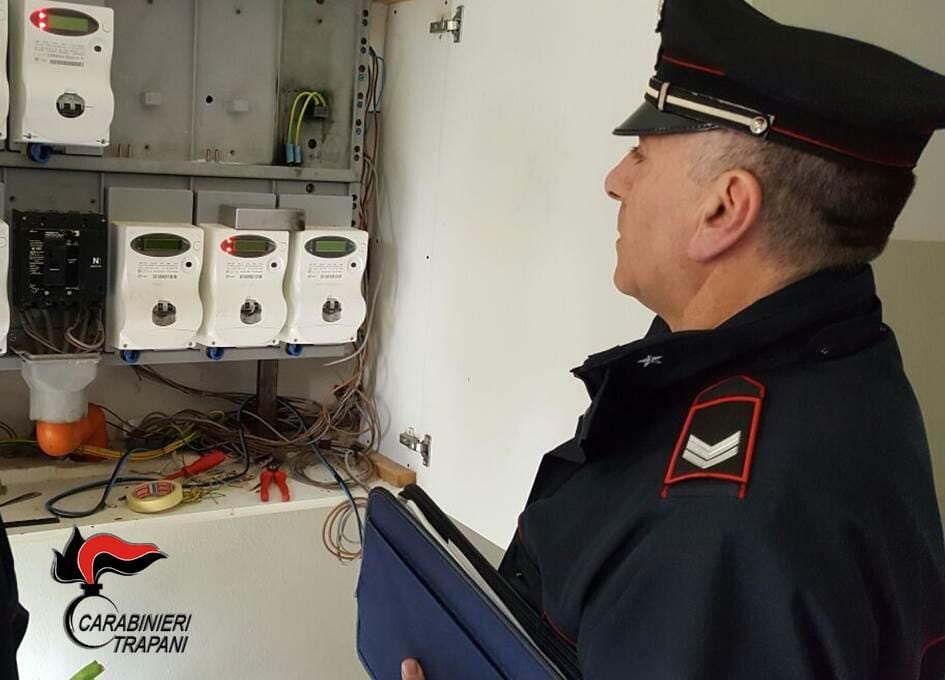 Partanna. Furto di energia elettrica: tre persone arrestate dai Carabinieri