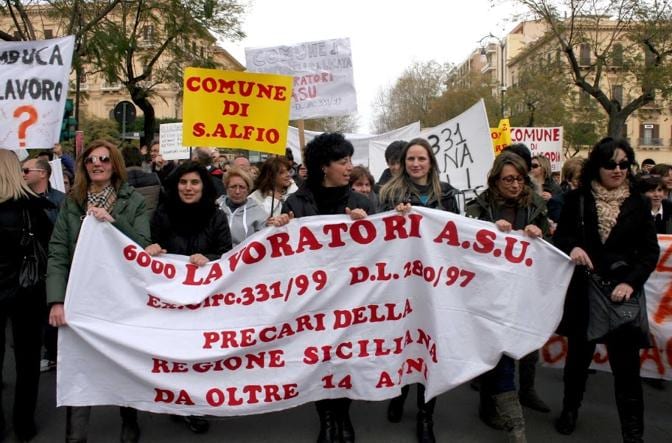 Alcamo, tre 3 giorni di sciopero degli Asu: a rischio servizi comunali e nelle scuole