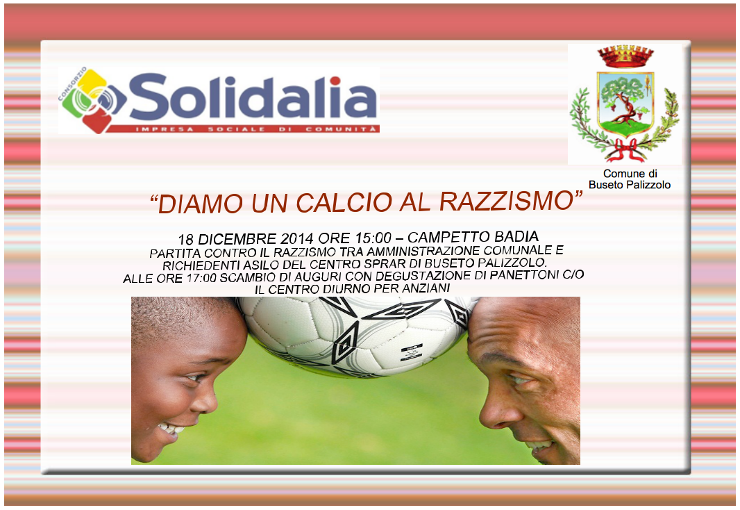 Buseto Palizzolo: In campo contro il razzismo