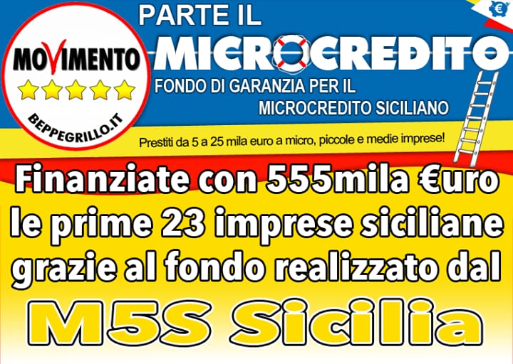 M5S: microcredito per imprese di Alcamo e Castellammare