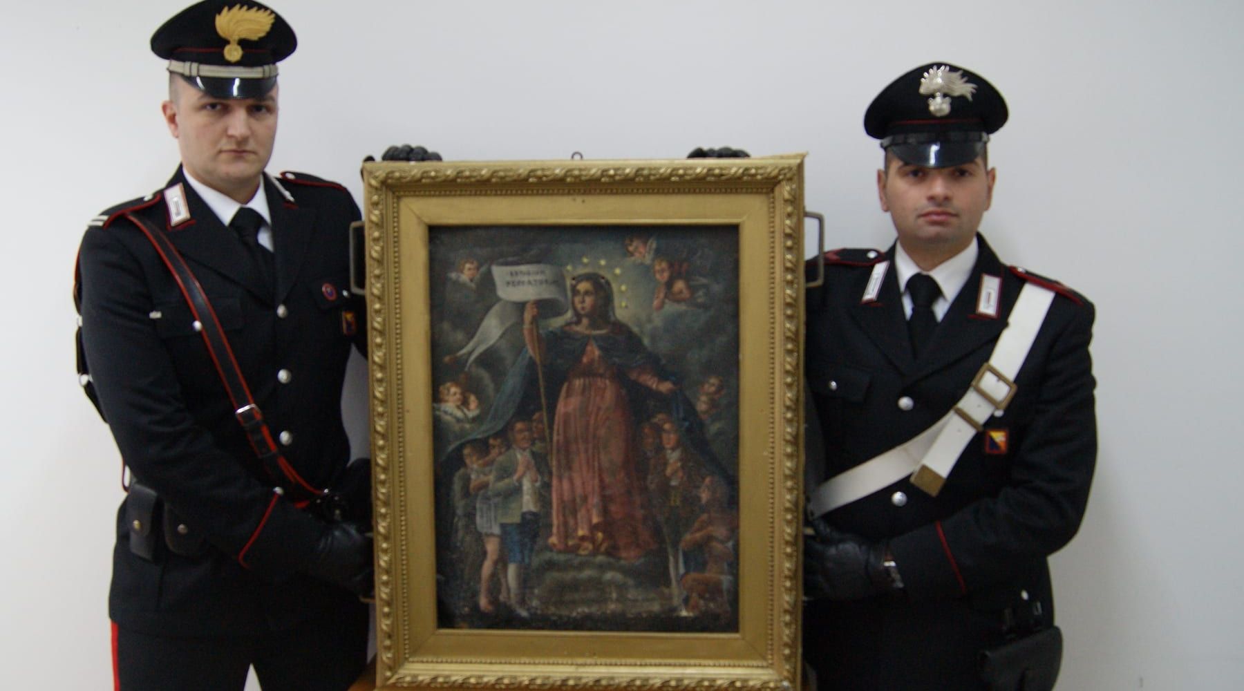 Borgetto: ritrovato dipinto della Madonna dei peccatori.