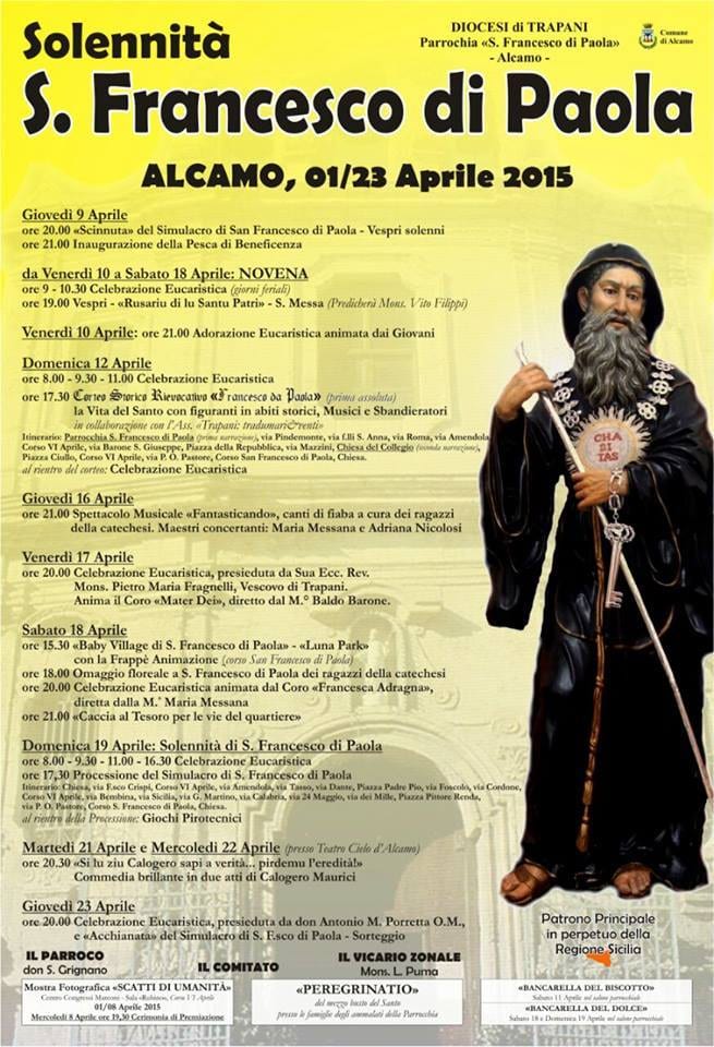 Alcamo: Rievocazione storica di san Francesco di Paola.