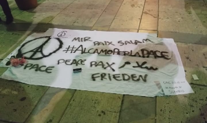 Alcamo- Strage di Parigi, sit–in per la pace