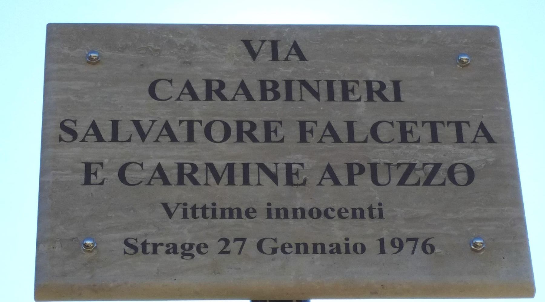 Strage di Alcamo marina, intitolata ai carabinieri uccisi la Ss 187