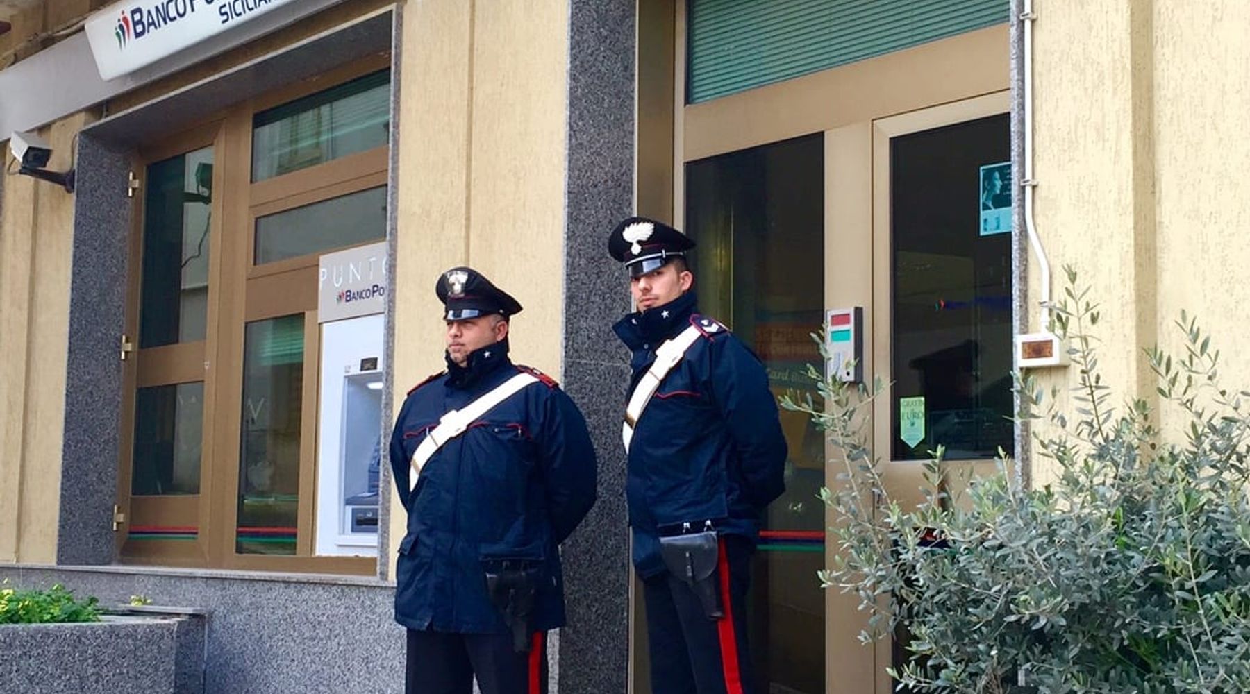 Salemi-Banda tenta rapina in banca, arrestati tre palermitani