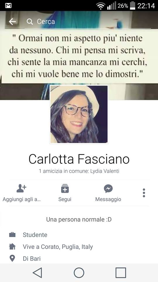 Profilo falso, presa foto di ragazza balestratese morta in un incidente ad Alcamo marina