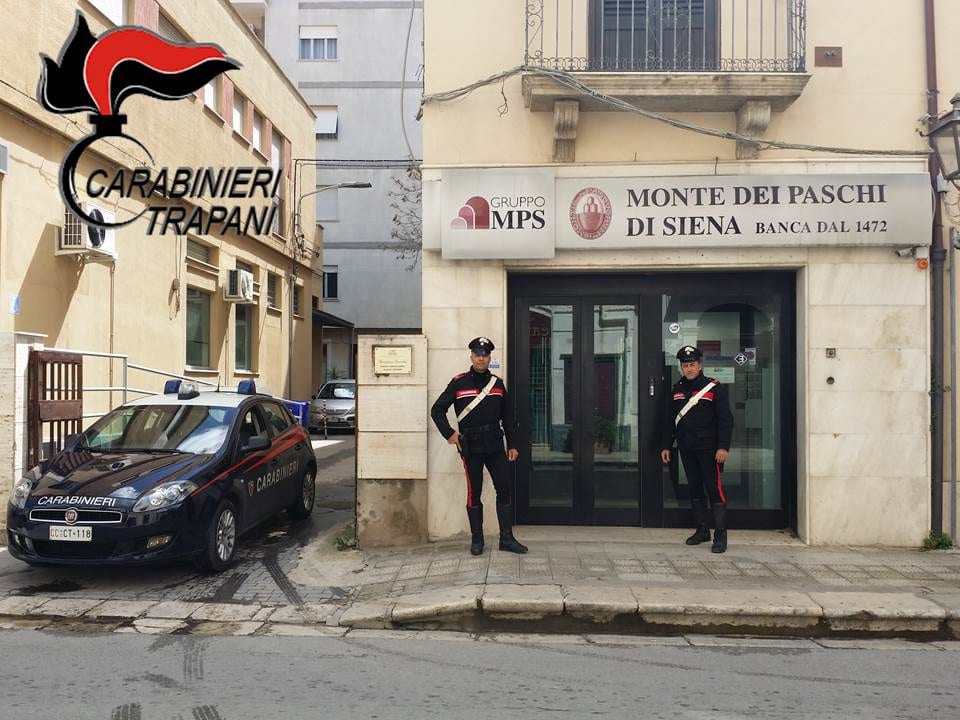 Castelvetrano-Rapina in banca, fermato un giovane