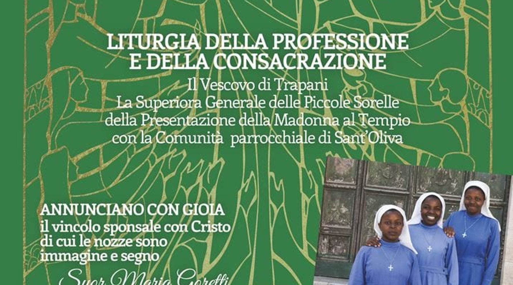 Alcamo-Professione perpetua per tre suore