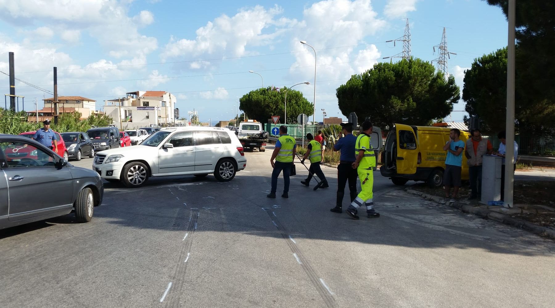 Alcamo-Scontro violento sulla Sp 55, centauro ferito