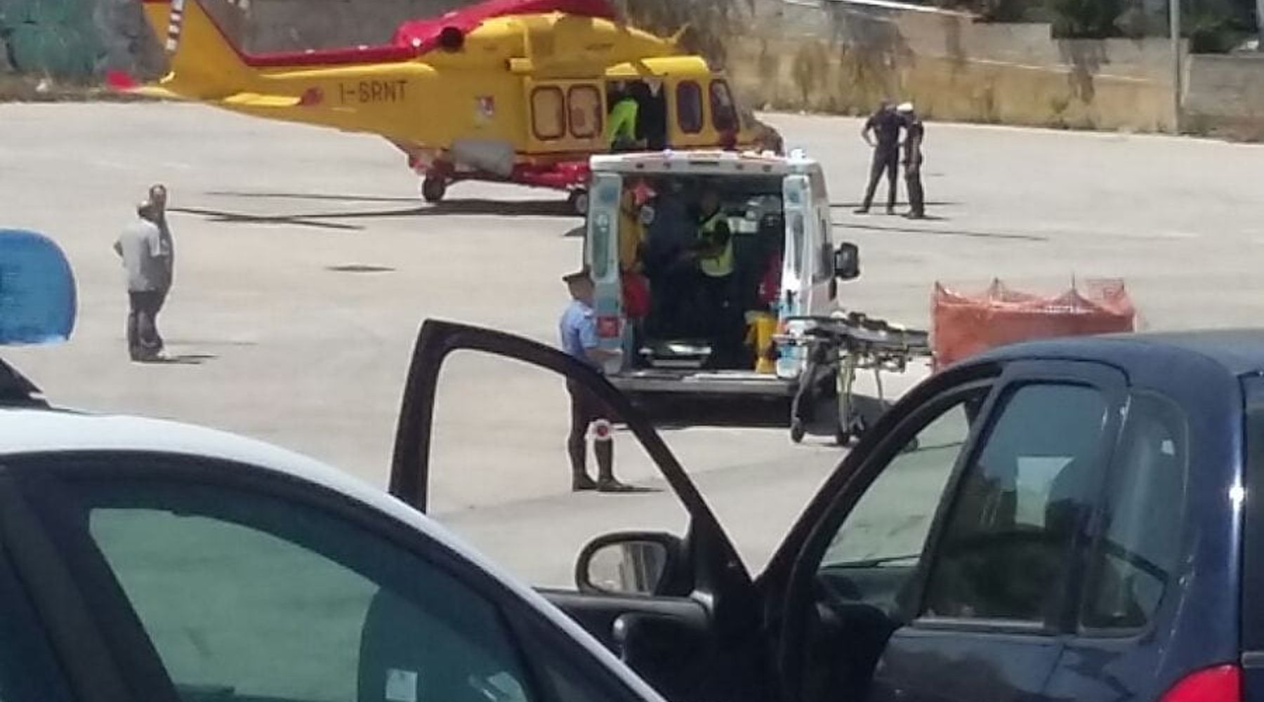 Alcamo-Incidente sul lavoro, cade dalle scale e arriva l'elisoccorso