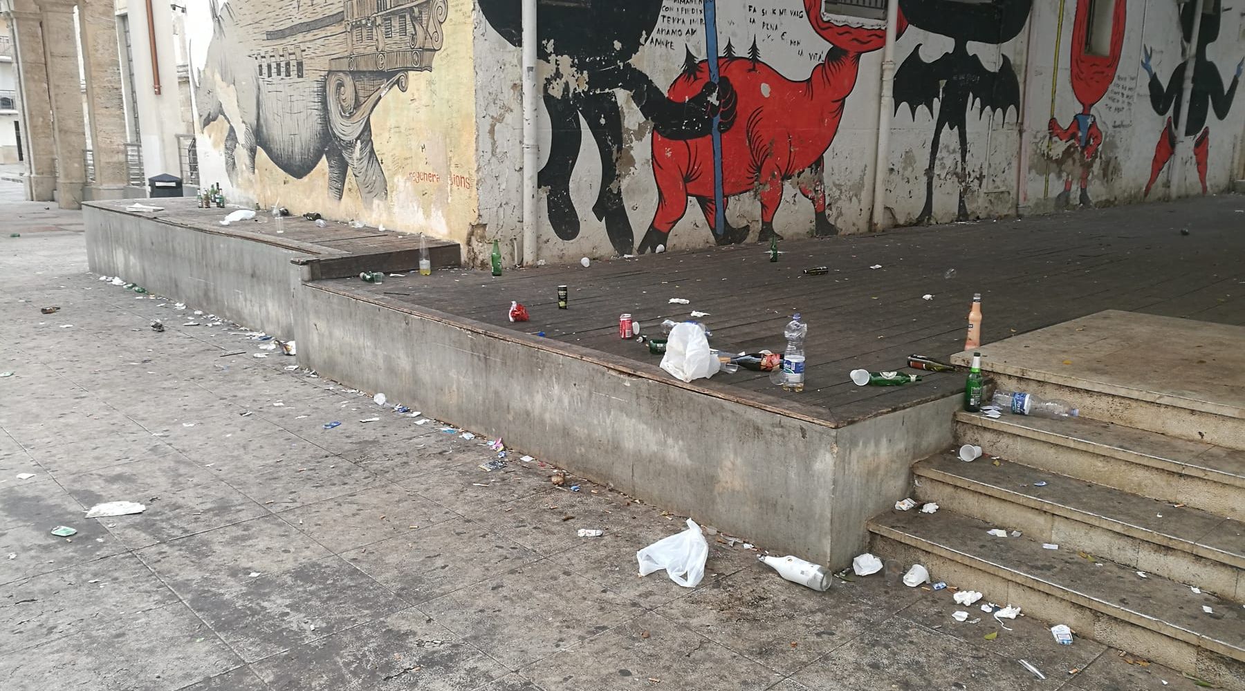 Alcamo-Le notti del sabato tra vandalismi, droga e alcol