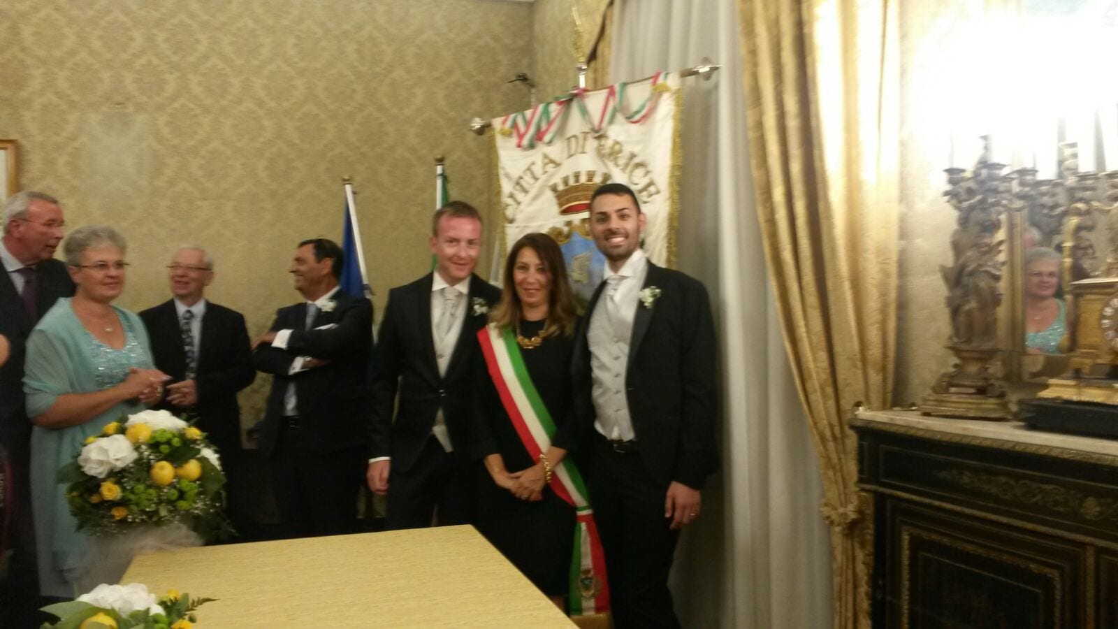 Erice-Celebrata prima unione civile tra persone dello stesso sesso