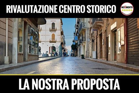 Alcamo-Isola pedonale, mozione del gruppo consiliare M5S