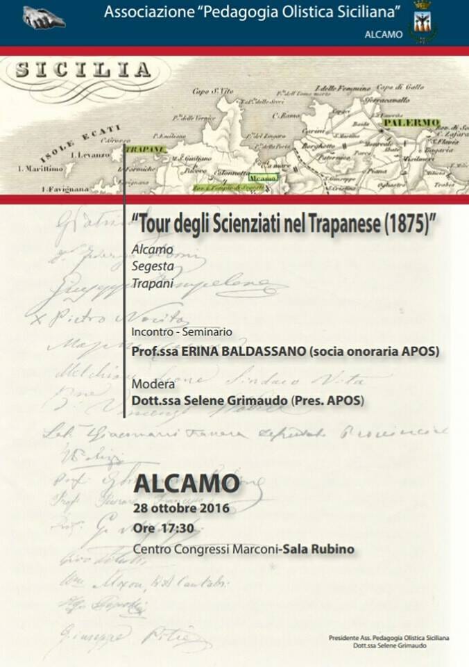 Alcamo-Anno 1875, quando furono ospitati 30 scienziati