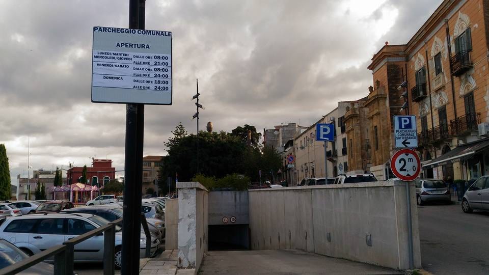 Alcamo-Parcheggio sotterraneo, nei week-end apertura sino alle 24