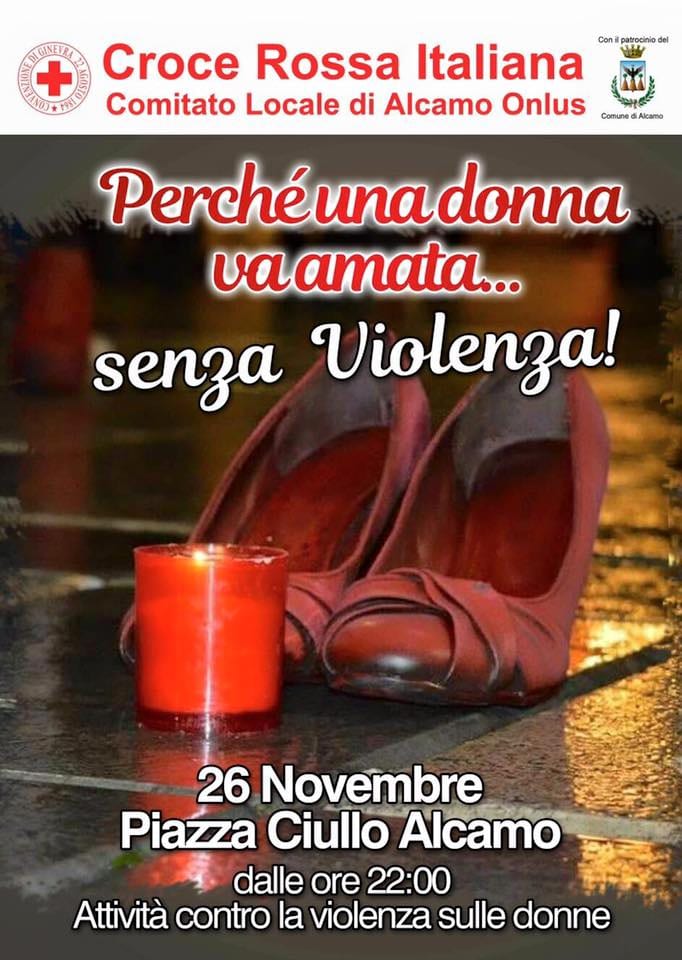 Alcamo-“Perché una donna va amata… senza violenza!”: CRI domani in piazza