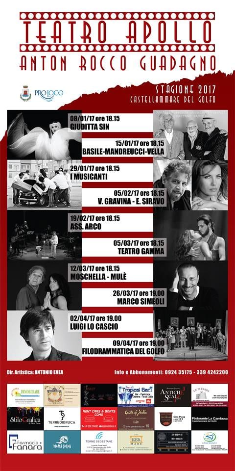 C/mare del Golfo-Teatro Apollo, dieci appuntamenti per la stagione artistica invernale