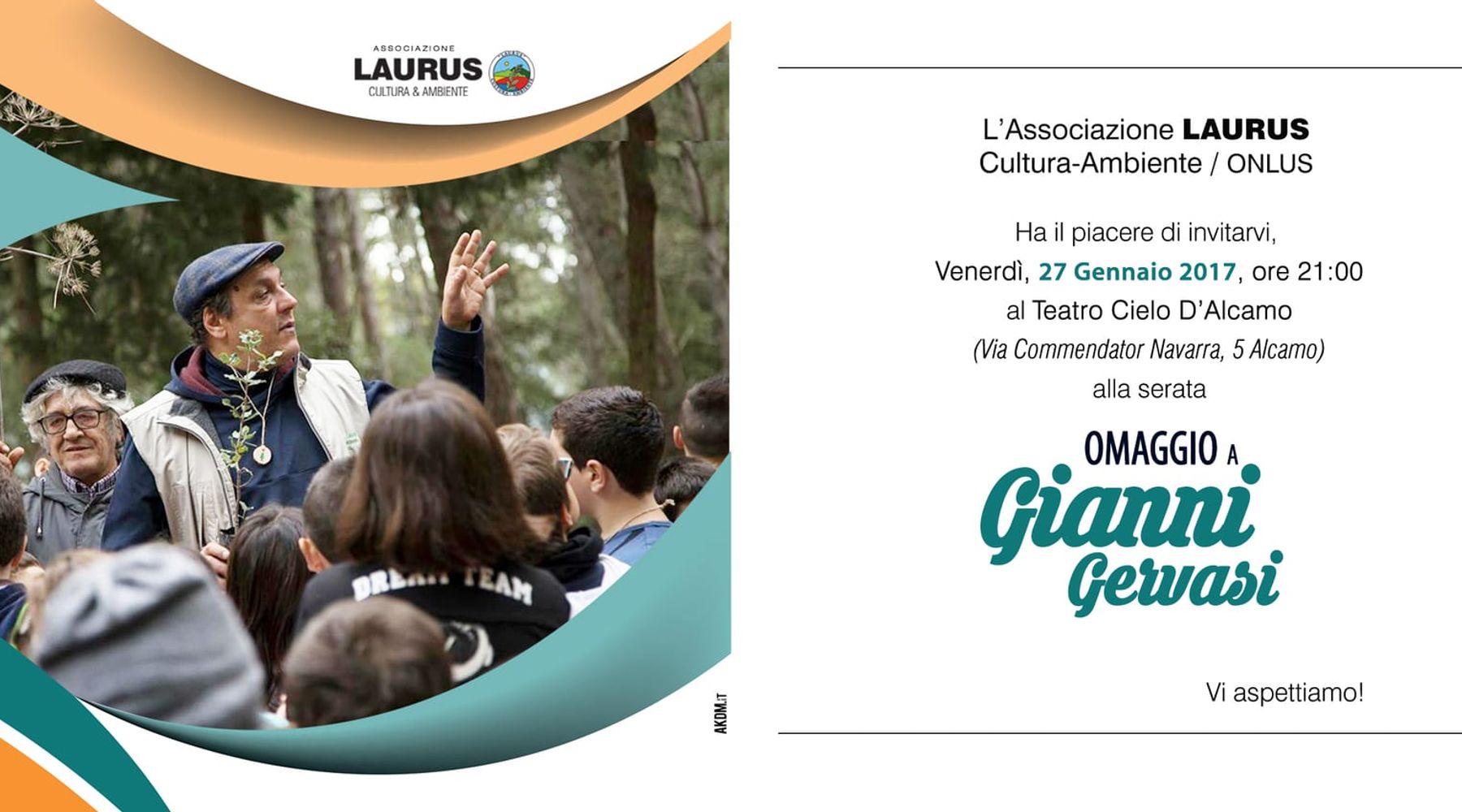 Alcamo-Teatro Cielo, omaggio a Gianni Gervasi