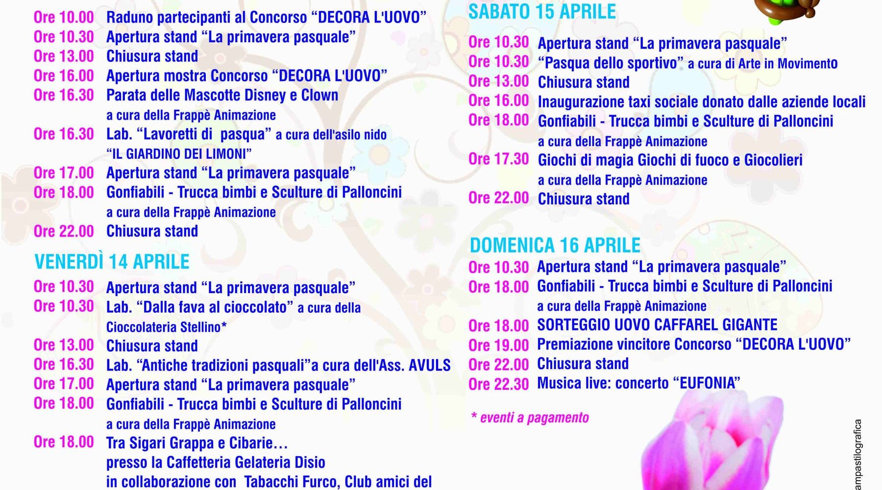 Castellammare del Golfo-Pasqua, eventi dal 13 al 16 aprile: commercianti e Comune insieme