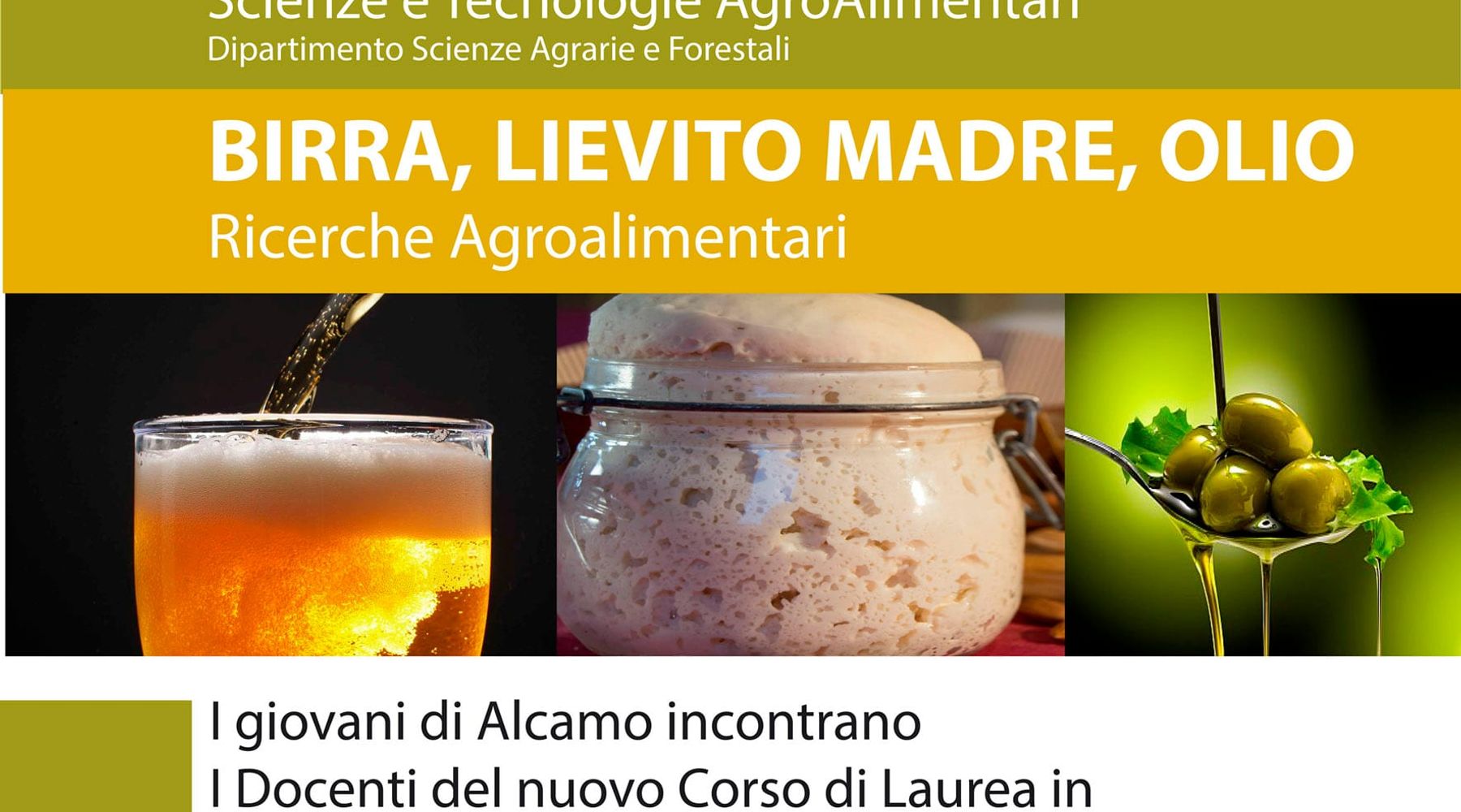 Alcamo-“Birra, lievito madre, olio”, incontro domani alla Cittadella dei Giovani