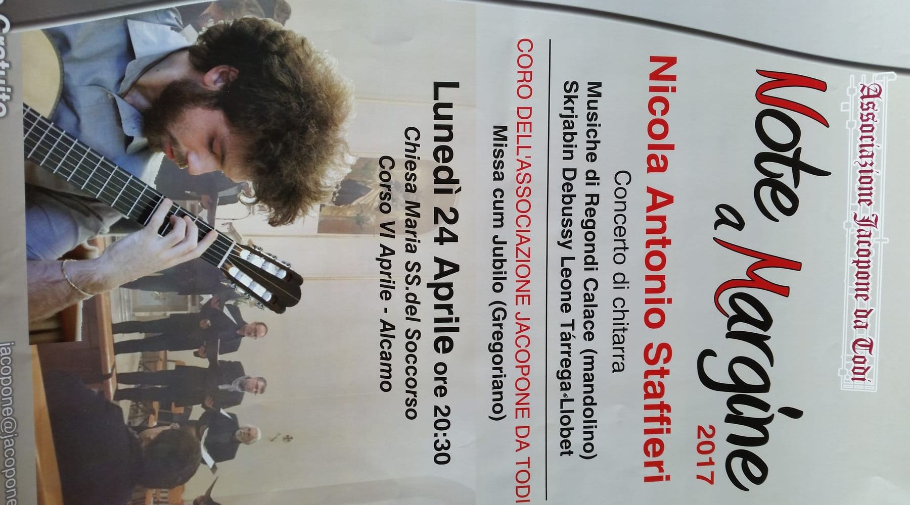 Alcamo-“Note a margine”, associazione Jacopone da Todi in concerto