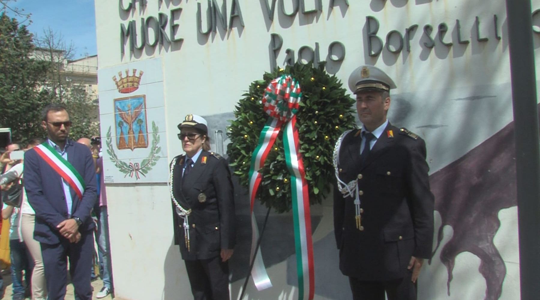 Alcamo-Manifestazione in ricordo della strage di Capaci in piazza Falcone-Borsellino
