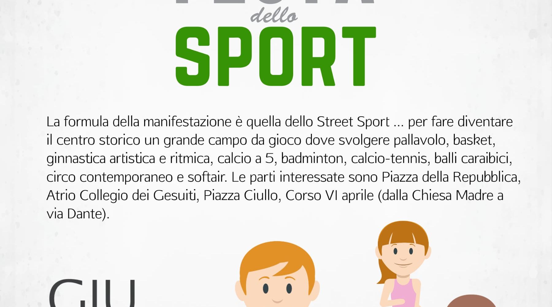 Alcamo-Domenica città capitale dello sport: nel centro storico esibizioni e tornei